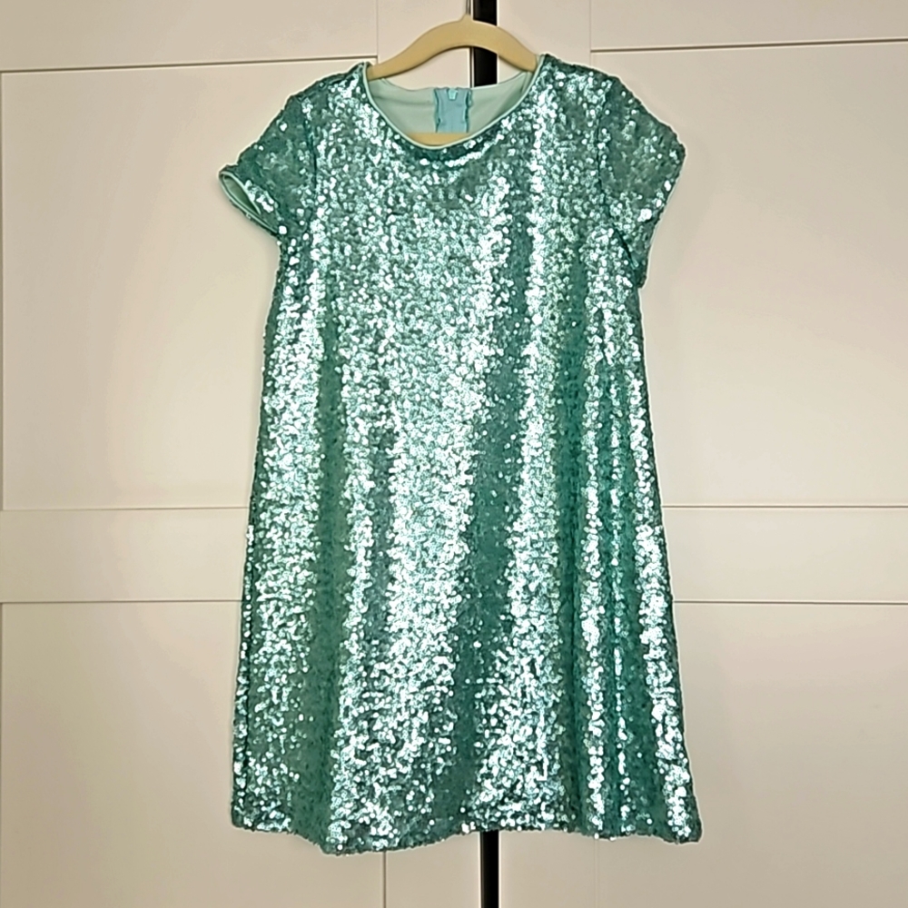 Green sequin dress Petite Adele 7/8